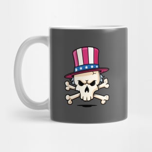 Uncle Sam Skull Mug